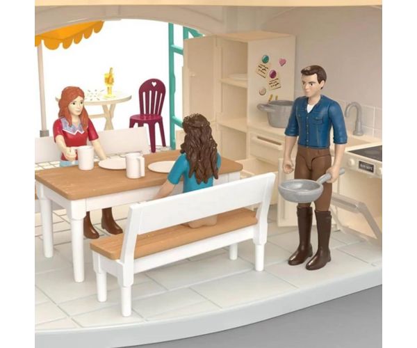 Schleich: Horse Club Tóparti villa és lovarda (42785)