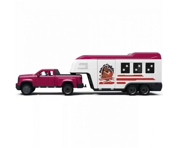 Schleich: Lószállító terepjáróval és lovakkal (42705)