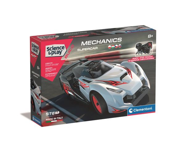 Science & Play: Mechanics szerelhető verseny autó - Clementoni