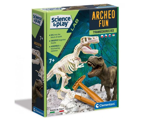 Science & Play: T-Rex fluoreszkáló régészeti készlet - Clementoni