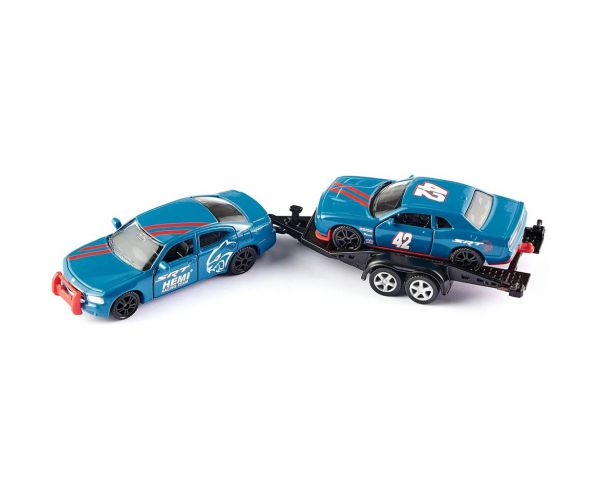SIKU Dodge Charger + Dodge Challenger SRT Racing kisautó kétdarabos szett 1/55