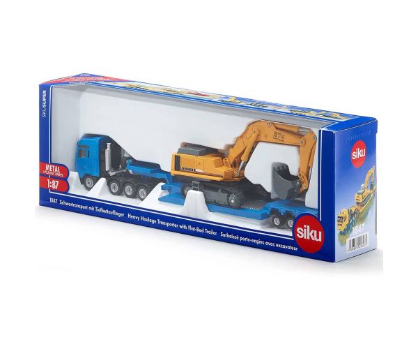 SIKU MAN nehézszállító Liebherr markolóval 1/87
