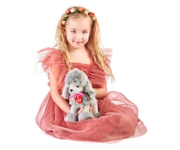 Lily szürke uszkár plüss 25cm - Lumpin