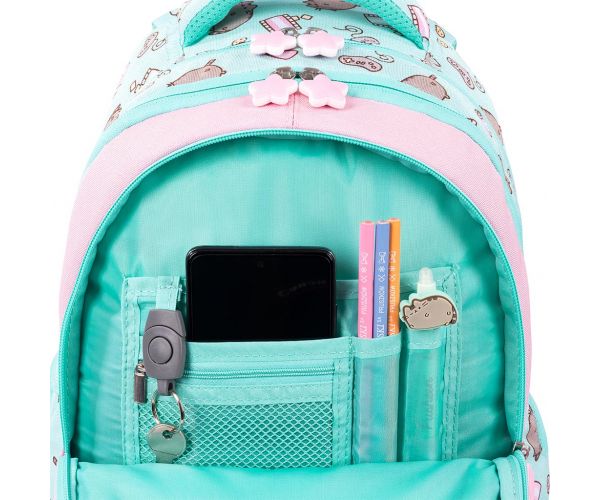 Pusheen Mint cicás iskolatáska, hátizsák 40cm