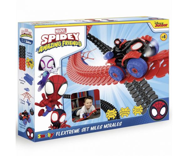 Smoby Spidey FleXtreme Miles Morales versenypálya szett - Simba Toys