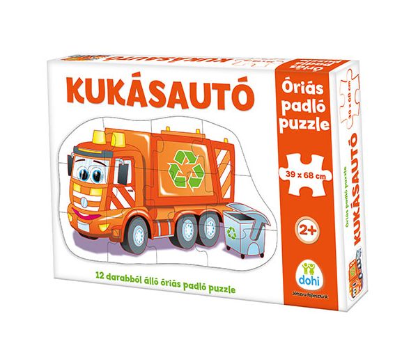 Kukásautó óriás padló puzzle 12db-os
