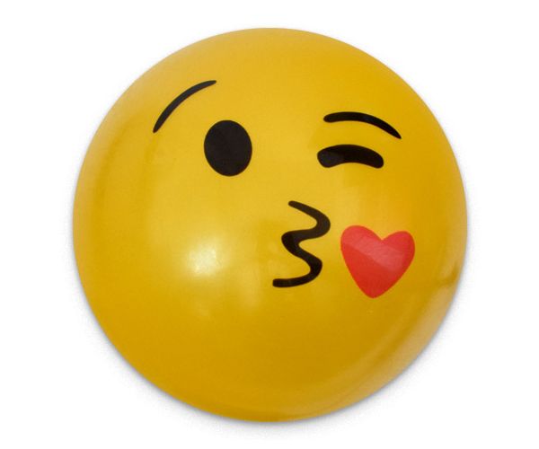 Smiley mintás gumilabda többféle változatban 23cm
