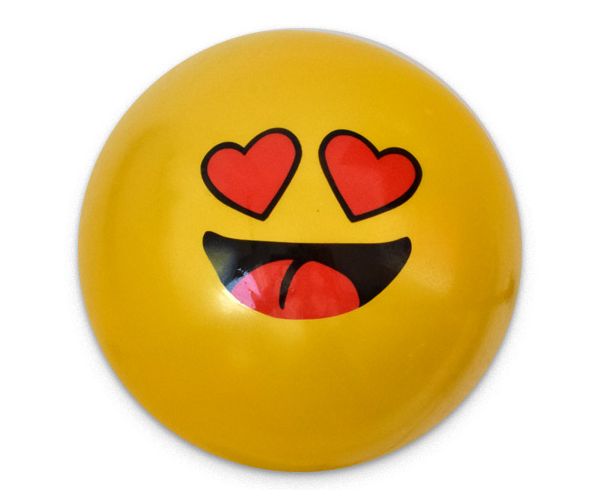 Smiley mintás gumilabda többféle változatban 23cm
