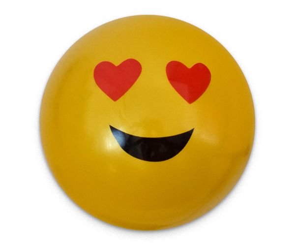 Smiley mintás gumilabda többféle változatban 23cm