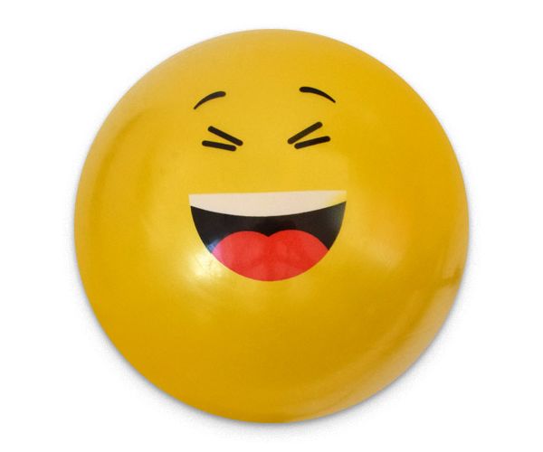 Smiley mintás gumilabda többféle változatban 23cm