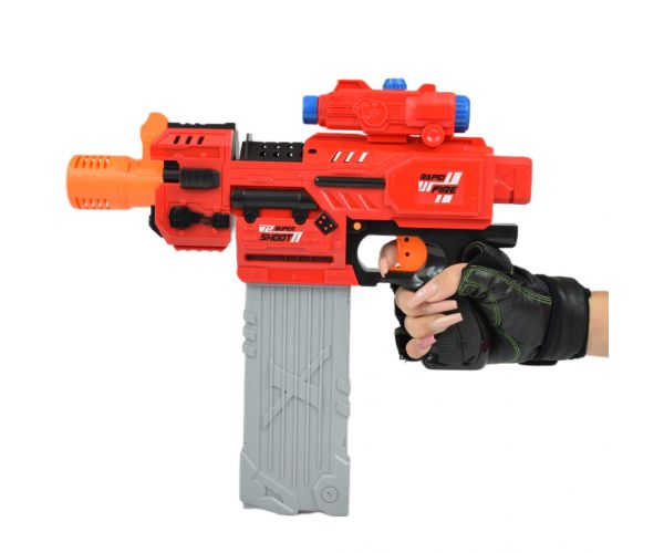 Sniping: Elektromos átalakítható óriás szivacslövő fegyver töltényekkel és céltáblával 79cm
