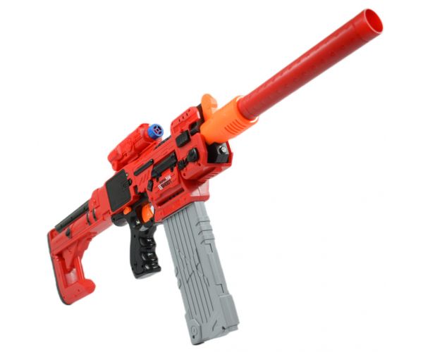Sniping: Elektromos átalakítható óriás szivacslövő fegyver töltényekkel és céltáblával 79cm