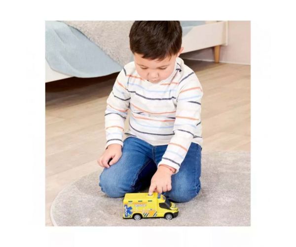 SOS Iveco mentőautó hanggal és fénnyel 18cm-es - Dickie Toys