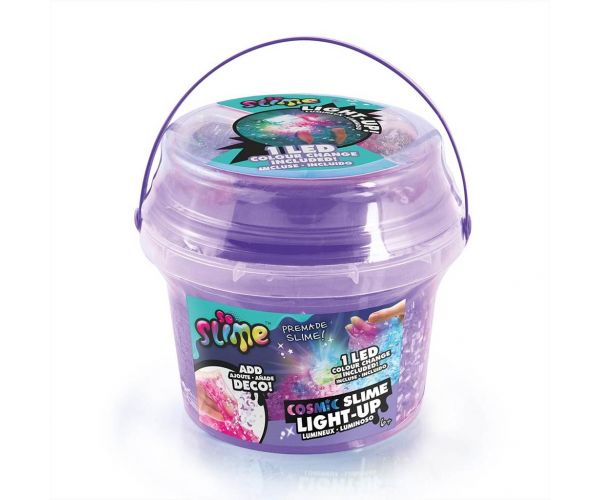 So Slime LED-el világító kozmikus slime vödörben többféle változatban