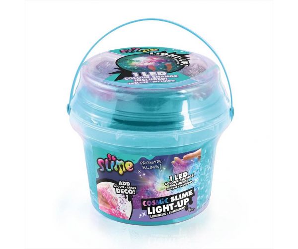 So Slime LED-el világító kozmikus slime vödörben többféle változatban