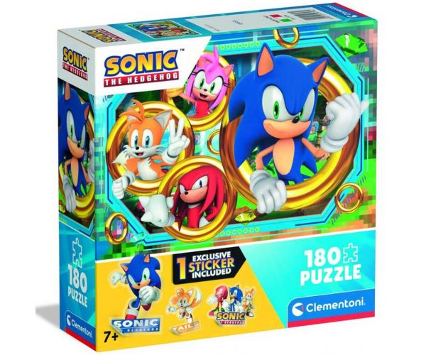 Sonic, a sündisznó 180 darabos puzzle - Clementoni