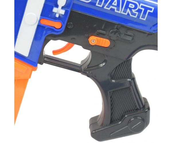 Soft Bullet Gun: Elektromos szivacslövő fegyver tárral és töltényekkel kétféle változatban 60cm