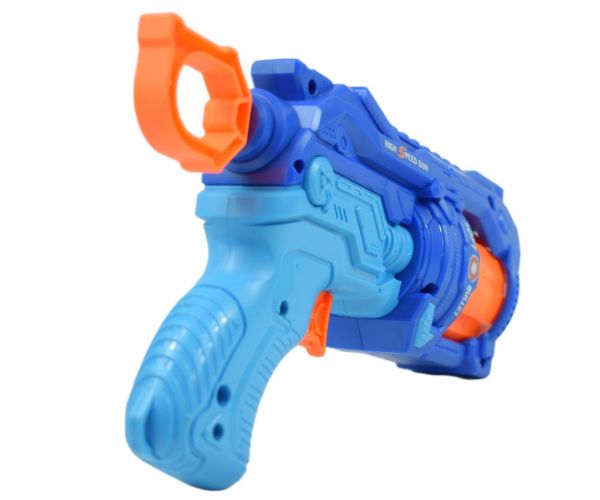 Soft Bullet: Reflex 4 manuális forgótáras szivacslövő fegyver céltáblával 22cm