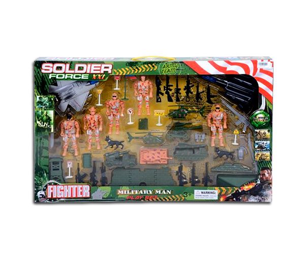 Soldier Force Katonai játékszett járművekkel