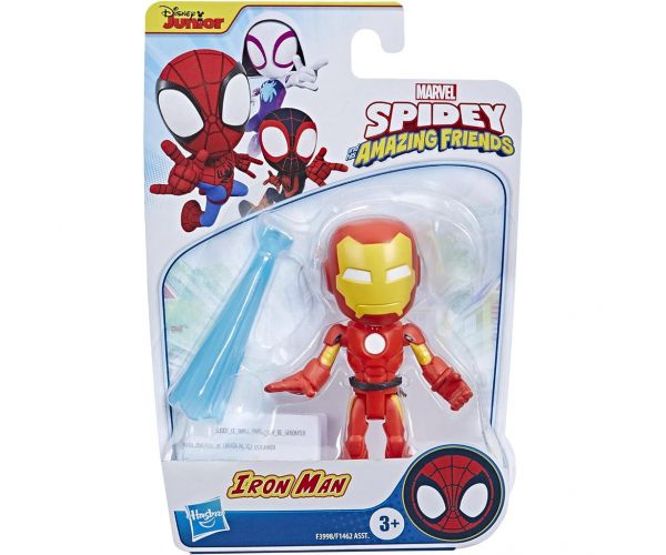 Pókember: Póki és csodálatos barátai Vasember játékfigura kiegészítővel 10cm - Hasbro