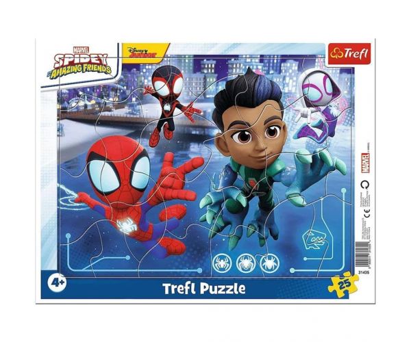 Spidey és barátai 25db-os keretes puzzle - Trefl