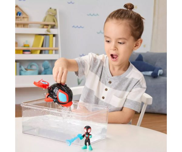 Spidey and His Amazing Friends: Waterwebs figurák és színváltós járművek - Spin Dolphin - Hasbro