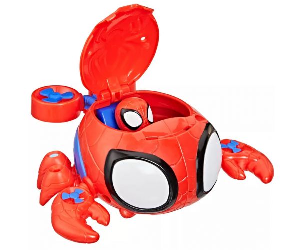 Spidey and His Amazing Friends: Waterwebs figurák és színváltós járművek - Spider Crab - Hasbro