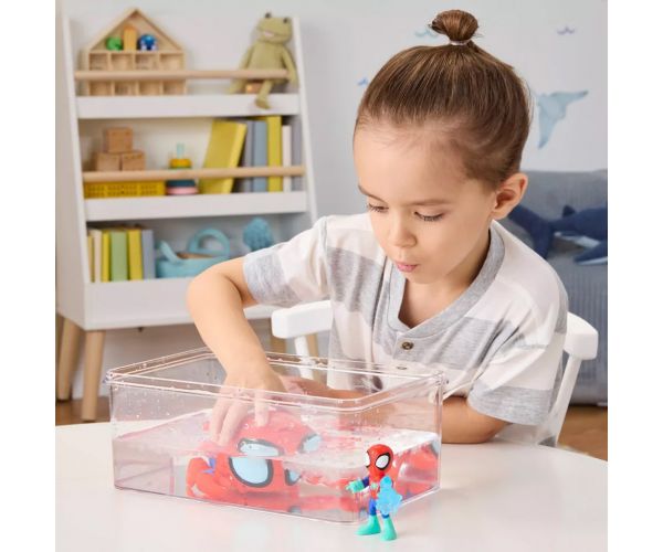 Spidey and His Amazing Friends: Waterwebs figurák és színváltós járművek - Spider Crab - Hasbro