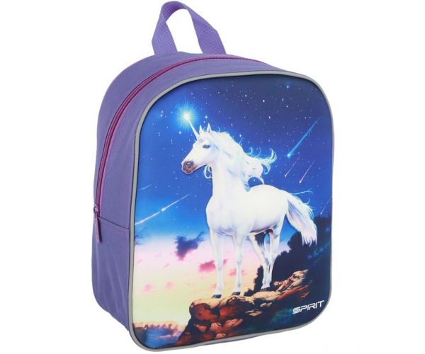 Spirit: Egyszarvú 3D mintás ovis lekerekített hátizsák 30x25x12cm