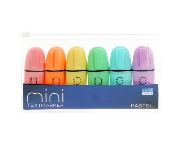 Spirit: Mini Pasztell szövegkiemelő filc szett 6 db-os