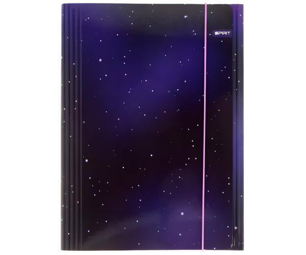 Spirit: Soft Purple csillagos űr gumis mappa A/4
