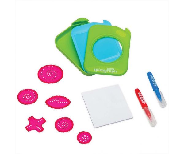 Spirograph: Utazó spirográf tárolóval kompakt méretben 10db-os szett