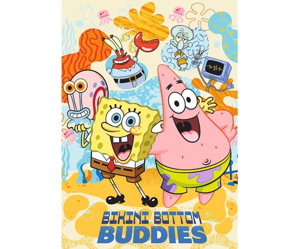 Spongyabob kockanadrág Bikinifenék legjobb barátai 1000db-os Prémium plus quality puzzle - Trefl