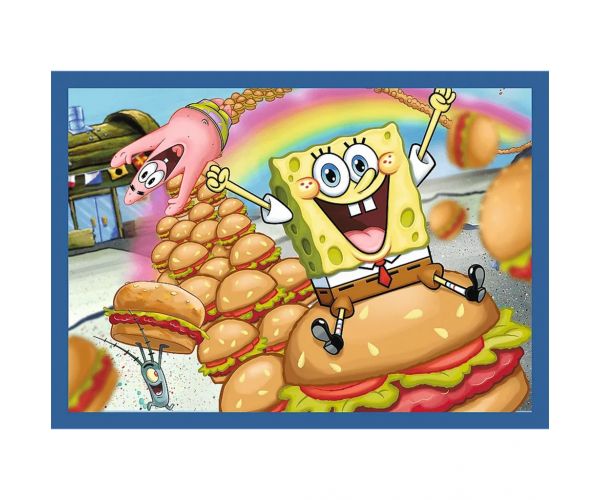 Spongyabob 4 az 1-ben 35-48-54-70db-os puzzle - Trefl