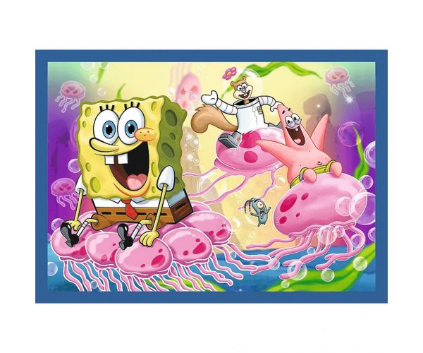 Spongyabob 4 az 1-ben 35-48-54-70db-os puzzle - Trefl