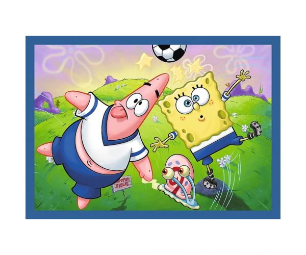 Spongyabob 4 az 1-ben 35-48-54-70db-os puzzle - Trefl