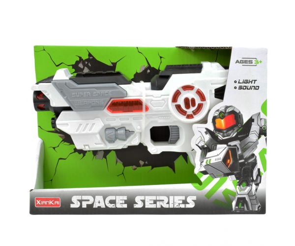 Space Series: Űrfegyver támasztékkal, fénnyel és hanggal 25cm