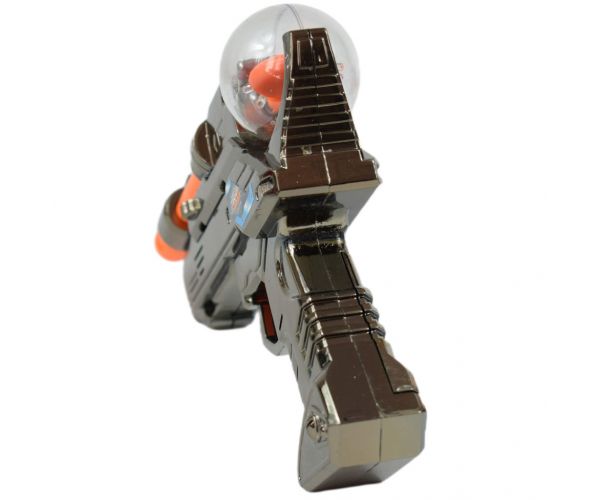 Space Warior: Metál elektromos űrfegyver fénnyel és hanggal 24cm