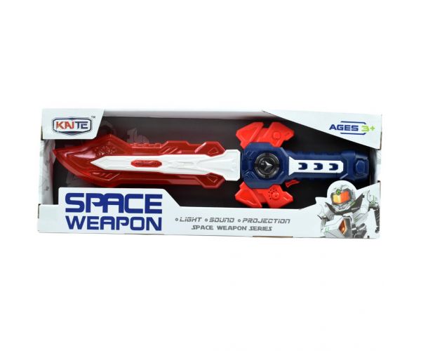 Space Weapon: Elektromos kard űrfegyver fénnyel és hanggal 49cm