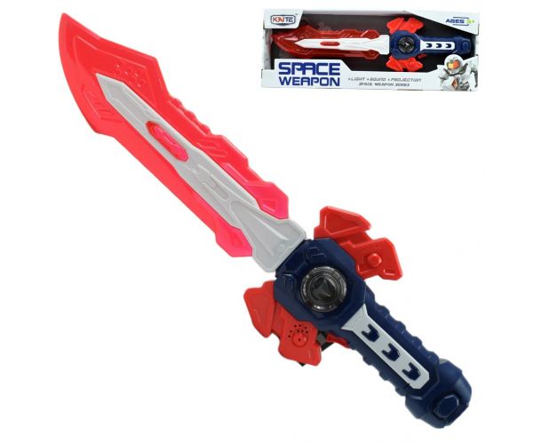 Space Weapon: Elektromos kard űrfegyver fénnyel és hanggal 49cm