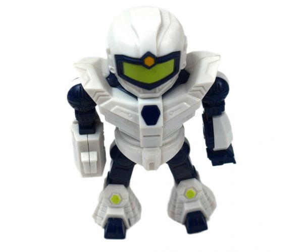 Space Weapon: Projektoros űrfegyver robotfigurával, fénnyel és hanggal 34cm