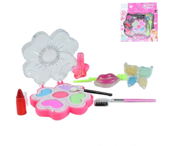 Sparkle Beauty Girl: Sminkszett szájfényekkel és sminkpalettával