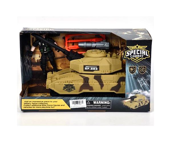 Special Combat terepmintás tank akció figurával 26cm-es