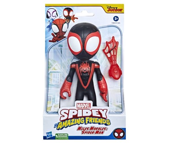 Pókember: Póki és csodálatos barátai Miles Morales játékfigura kiegészítővel 23cm - Hasbro