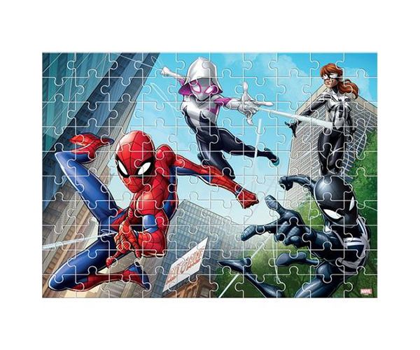 Pókember színezhető 2 az 1-ben puzzle 100db-os