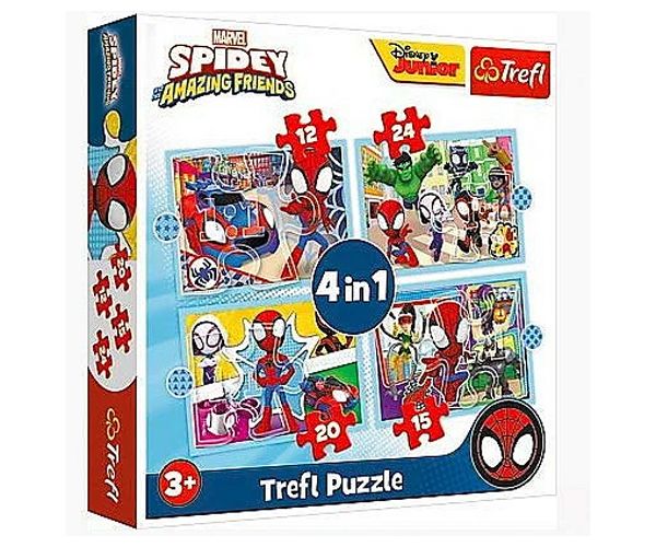 Póki és csodálatos barátai 4az1-ben puzzle szett - Trefl