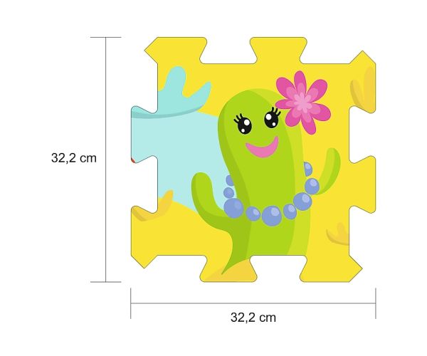 Daloló kaktuszok szivacs puzzle - Terfl