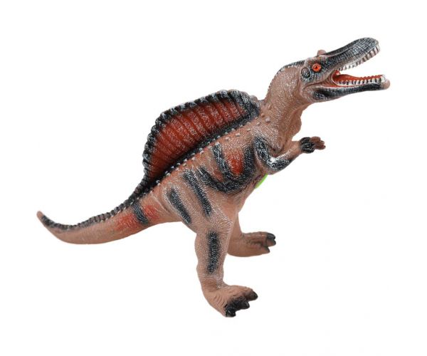 Dino World: Vinyl anyagú hangot adó Spinosaurus dinoszaurusz figura pamut töltéssel 35cm