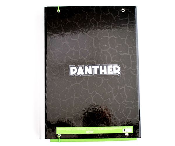 Spirit: Panther fekete párduc mintás gumis füzetbox A/4-es méretben