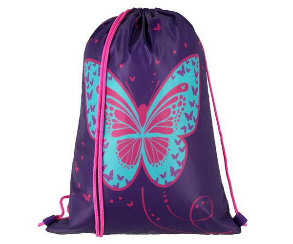Spirit: Butterfly 3D mintás, LED-es iskolatáska, hátizsák 5db-os szett